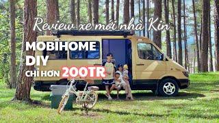 review xe nhà di động mới của nhà Kin - xe mobihome DIY tự làm giá rẻ