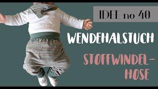 DIY baby pumphose für Stoffwindeln / Wendehalstuch nähen / KOSTENLOSER SCHNITT / Idee no. 40