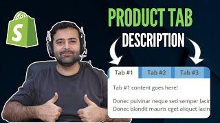How To Add TABS to the Shopify Product Descriptions? [Works on All Themes Free/Paid] in 2025
