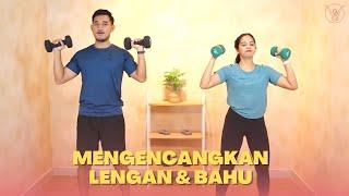 LATIHAN DENGAN DUMBBELLS DIRUMAH BERSAMA PASANGAN