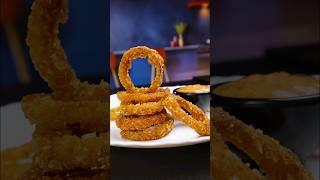 Crunchy Fried Onion Rings #shorts