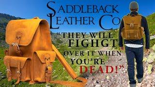 Saddleback Leather Front Pocket Backpack | "They Will Fight Over it When You're DEAD!"