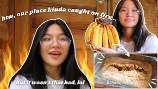 I made banana bread... (a fun little HOME VLOG) ◕‿◕ 