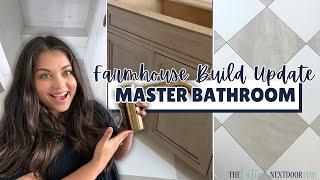 MASTER BATHROOM DESIGN PLANS AND TILE WORK | SEASON 2 EPISODE 5 OF BUILDING A FARMHOUSE