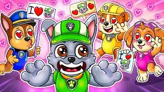 ROCKY Has A Fanclub?!  - Very Funny Life Story - Paw Patrol Ultimate Rescue - Rainbow 3