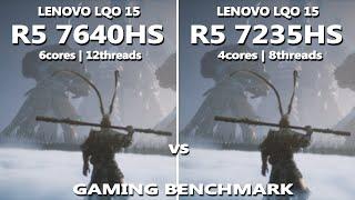 AMD RYZEN 5 7640HS vs 7235HS Gaming Benchmark Test | Lenovo LOQ 15 | RTX 3050 6GB Gaming Test |