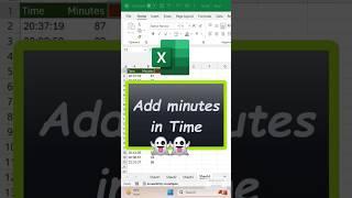 Add minutes in time in Excel #vikominstitute #timefunction