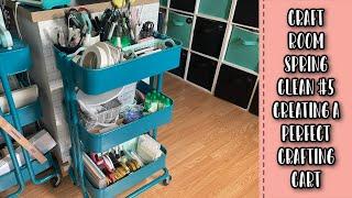 The Perfect Craft Room Storage Solution: The Crafty Cart