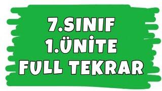 7. SINIF MATEMATİK 1. ÜNİTE FULL TEKRAR | TAM SAYILARLA İŞLEMLER KONU ANLATIMI