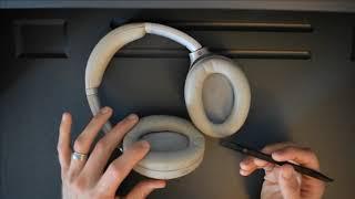 Sony WH-1000XM3 Ear Cushions/Pads Replacement or Cleaning Walkthrough Tutorial - Headphones DIY