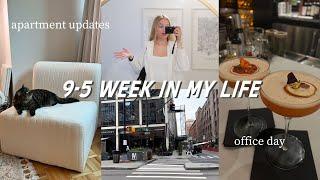 work week in my life: apartment updates, 9-5 work life + day in the office | maddie cidlik