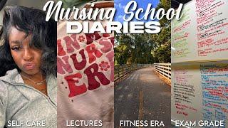 NURSING SCHOOL VLOG | tons of studying, fitness era, taco tuesday, exam grade, self care