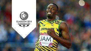 Usain Bolt 100m slow motion - 1000 frames per second | Glasgow Super SlowMo