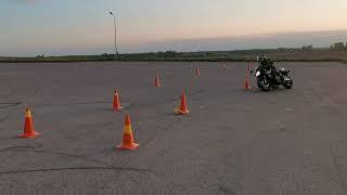 Gymkhana GP 2023 stage1 Liza Morozova  Honda CB 600s heat1