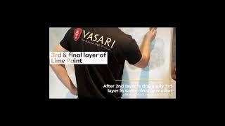 How to apply Vasari Lime Paint using sponge