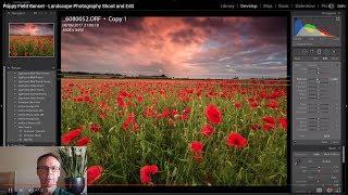 Poppy Field Sunset - Landscape Photography Shoot and Edit