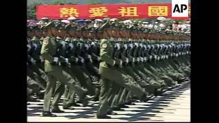 China holds its first military parade in Hong Kong