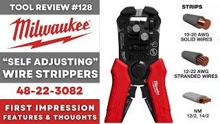 Milwaukee "Self Adjusting" Wire Strippers - Any Good? 48-22-3082 #tools #milwaukee #electrical