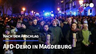 Anschlag in Magdeburg: Zahlreiche Menschen bei AfD-Demo | AFP