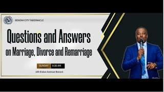 Questions & Answers On Marriage, Divorce and Re-Marriage  - Rev T. Mahere