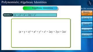 Algebraic Identities | Part 1/3 | English | Class 9