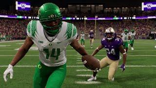 College Football 25 Gameplay - Washington vs Oregon - Full Game (PS5)