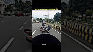 MT15 Live Crash Ho Gaya ||bike ride #bike #bikeride #shorts #crash #mt15 #jammu #bikecrashing