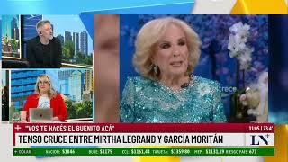 Tenso cruce entre Mirtha Legrand y García Moritán: "Vos te hacés el buenito acá"