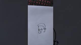 boy easy drawing #craft #art #goneviral #diy #viral #drawing #video