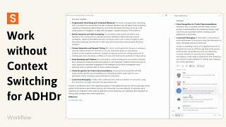 Workflow without context switching for ADHDer | Saner.ai