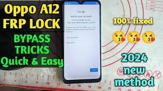 Oppo A12 FRP Lock bypass tricks||quick and easy tutorial