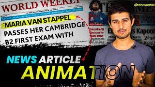 How to make News Article Animation Like @dhruvrathee  in Mobile 