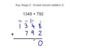 Key Stage 2 addition column 2