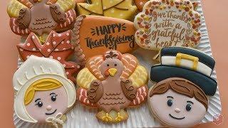 Thanksgiving Cookie Tutorial - FIVE Designs!