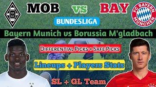 MOB vs BAY Dream 11 Football Team | Bayern Munich vs Borussia | Bundesliga | MOB vs BAY Dream11 Team