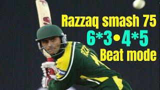 ●Abdul Razzaq smashes 75 Vs England ●5 fours and 3 Sixes 1st ODI 2000