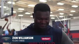 Zion Williamson on his status for Wednesday, watching his teammates  New Orleans Pelicans