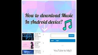 How to Download music in Android device|JemNickTV|Tutorial video