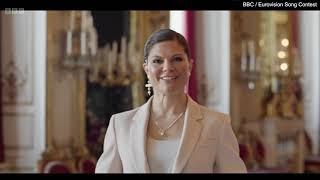 crown princess Victoria and her video for eurovision song contest 2024