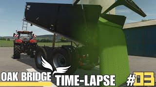 Finishing the pea harvest & drilling | Farming Simulator 25 Oak Bridge Farm Time-lapse [Part 3]