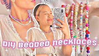 DIY TRENDY BEADED NECKLACES + PHONE CHARM