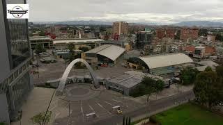 VOLANDO EN DRONE 4K- BOGOTA 2021- CORFERIAS AL ATARDECER - COLOMBIA