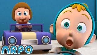 Racing Car BABIES! | ARPO The Robot Classics | Funny Cartoons for Kids