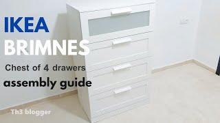 IKEA BRIMNES chest of 4 drawers assembly instructions  very detailed