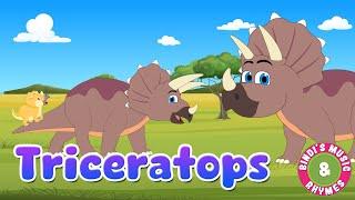 Triceratops | Dinosaur - Nursery Rhymes | Animal Songs for kids | Bindi's Music & Rhymes