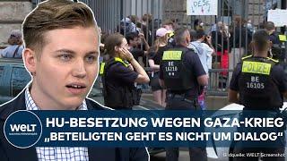 BERLIN: Besetzung der Humboldt-Uni! Pro-Palästina-Demonstranten blockieren Räume wegen Krieg in Gaza