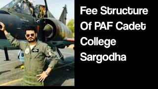 fee structure of PAF cadet college sargodha