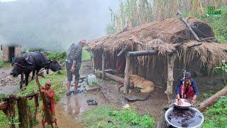 This is Himalayan Most Peaceful Nepali Village Life of Nepal | Organic Food Cooking in Countryside |