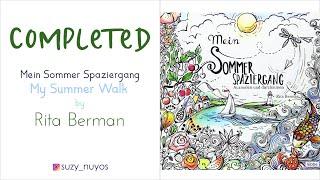 [Completed Coloring Book] Mein Sommerspaziergang (My Summer Walk) by Rita Berman