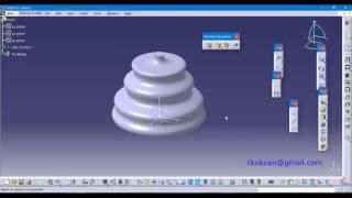 CATIA Part Design 1 - 3D Text, CATIA üç boyutlu yazı yazmak